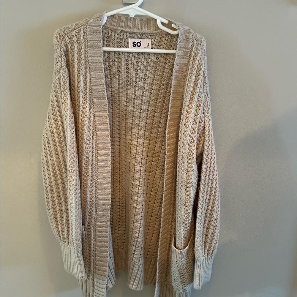SO Kid’s Beige Knit Cardigan